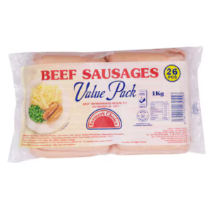 Value Pack Beef Sausages 1Kg