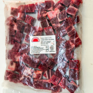 Cubed Meat on Bone - Beef Per Kg