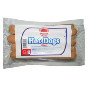 Danish Pork Hot Dogs 500gms