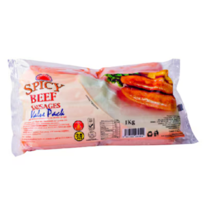 Spicy Beef Sausages 1Kg